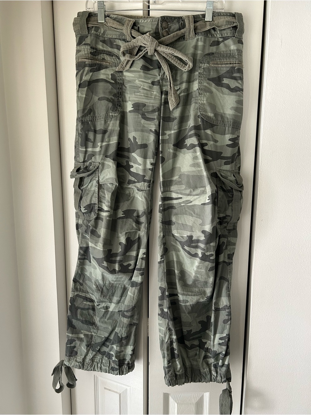 Fire Los Angeles “Natalie” Green Camo Cargo Jeans
